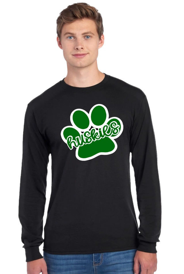 Huskies Paw Long sleeve Tee