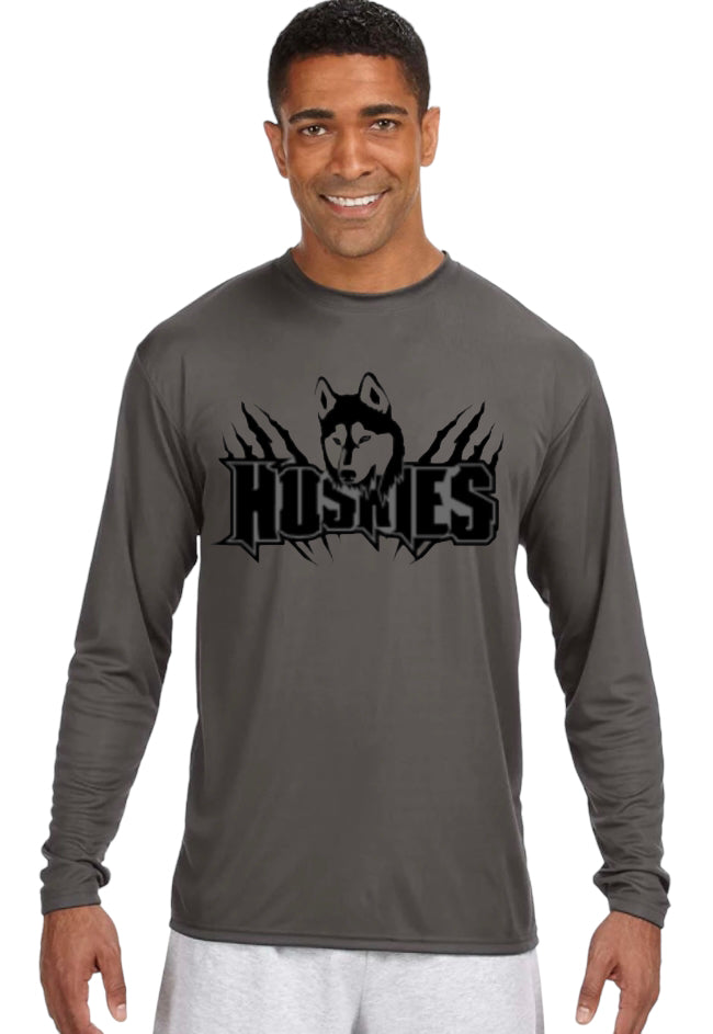 HUSKIES Claw Long Sleeve Performance Tee