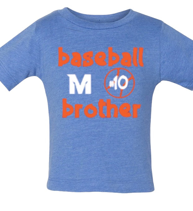 BASEBALL BROTHER Cotton Blend Tee-Infant