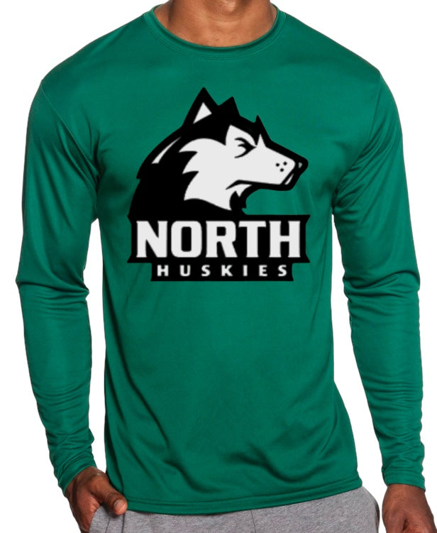 NORTH HUSKIES Long Sleeve Performance Tee