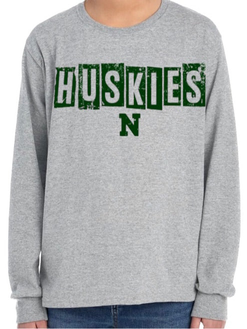 HUSKIES Halftime Long Sleeve Tee-Youth