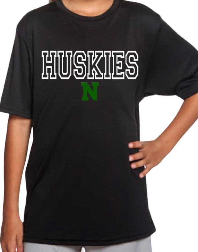 HUSKIES Letterman Performance Tee-Youth