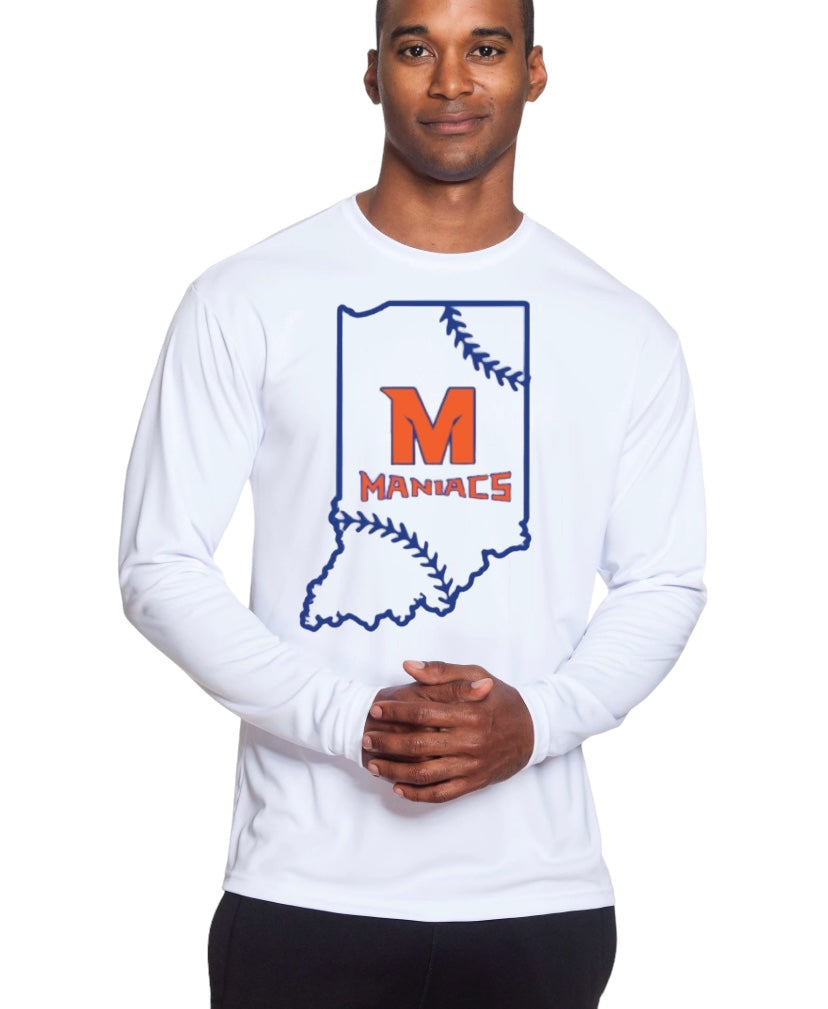 INDIANA MANIACS Performance Tee-Long Sleeve