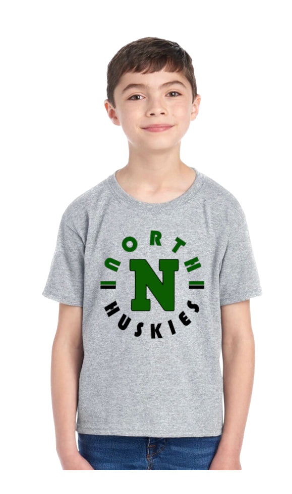 North Huskies Cotton Blend Tee-Youth