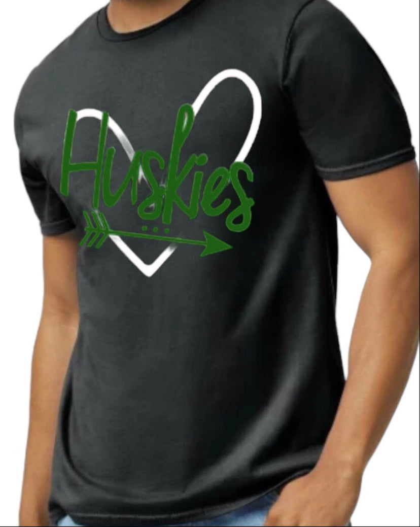 HUSKIES Heart Cotton Blend Tee