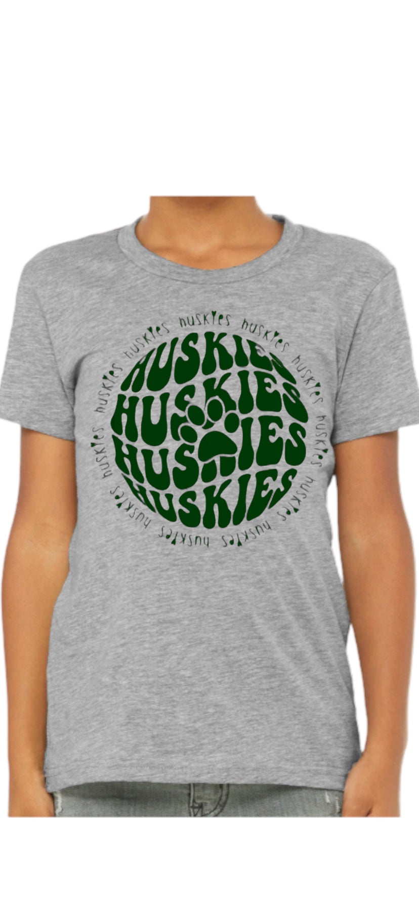 HUSKIES Orb Cotton Blend Tee-Youth