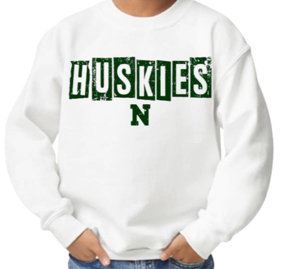 HUSKIES Halftime Crewneck Sweatshirt-Youth