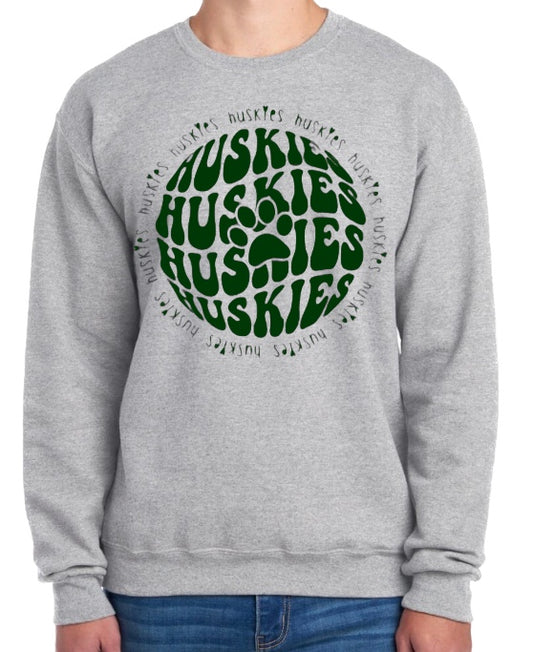 HUSKIES Orb Crewneck Sweatshirt-Youth