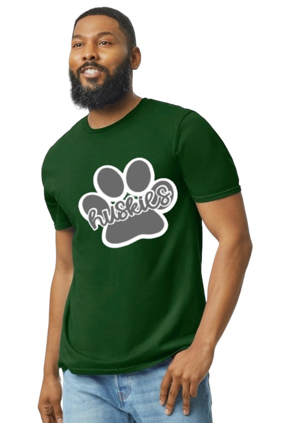 Huskies Paw Cotton Blend Tee