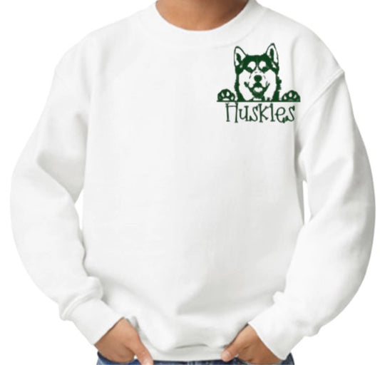 Pocket Husky Crewneck Sweatshirt-Youth