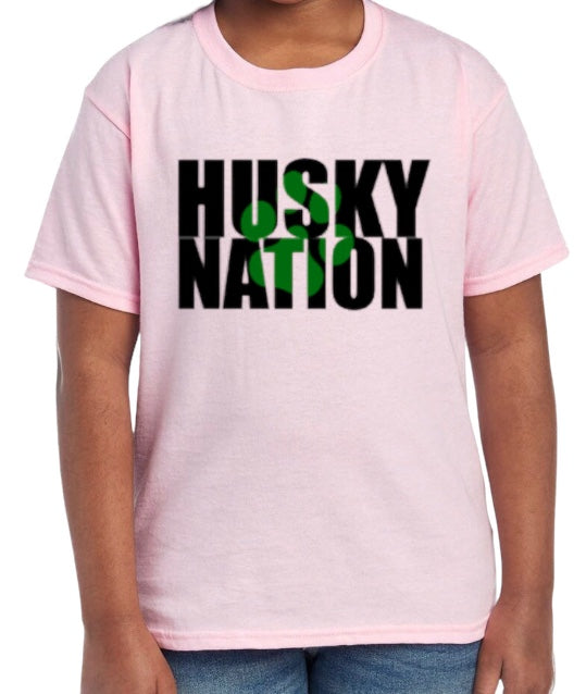 HUSKY NATION Cotton Blend Tee-Youth