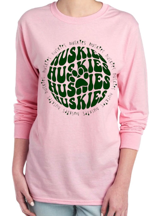 HUSKIES Orb Long Sleeve Tee