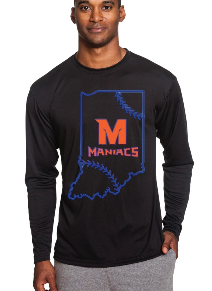 INDIANA MANIACS Performance Tee-Long Sleeve