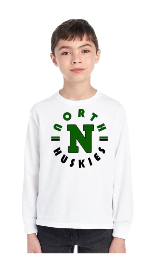 North Huskies Long Sleeve Tee-Youth