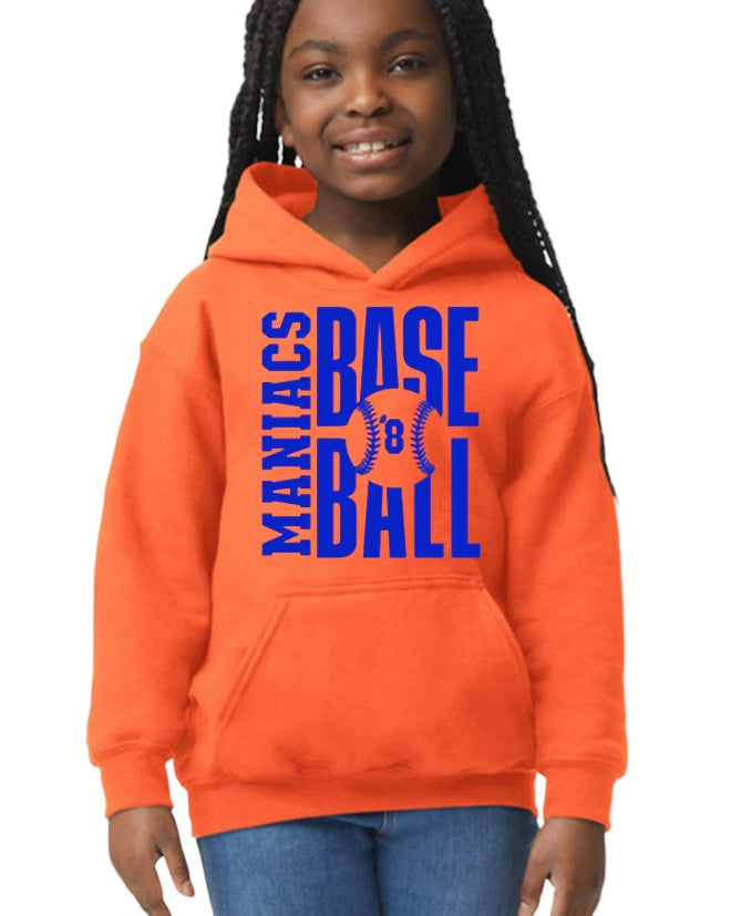 MANIACS BASEBALL Hooded Sweatshirt-YOUTH