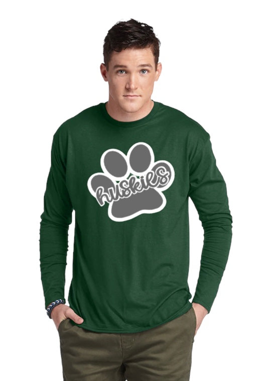 Huskies Paw Long sleeve Tee