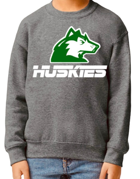 HUSKIES Sports Night Crewneck Sweatshirt-Youth