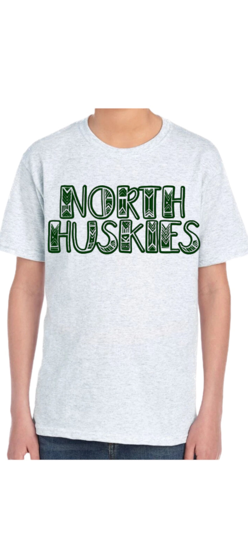 HUSKIES Azteca Cotton Blend Tee-Youth