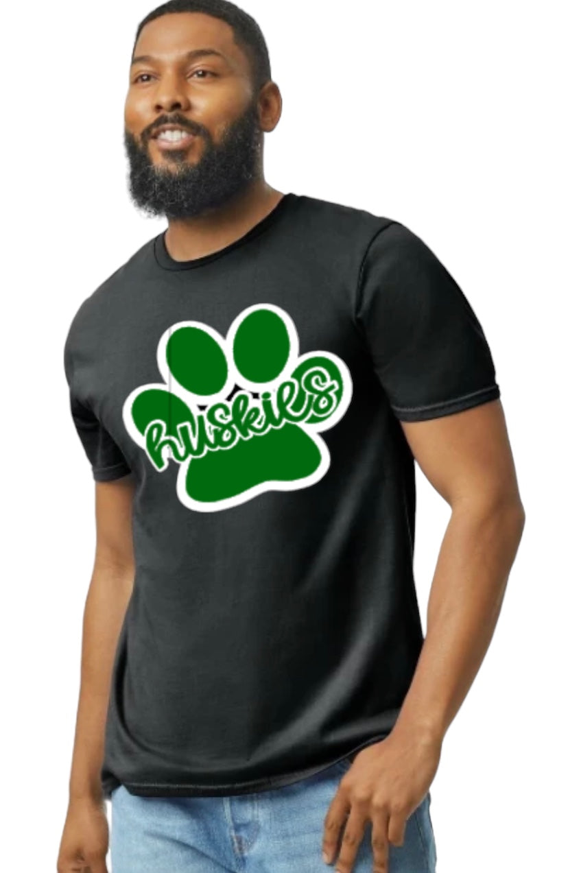 Huskies Paw Cotton Blend Tee