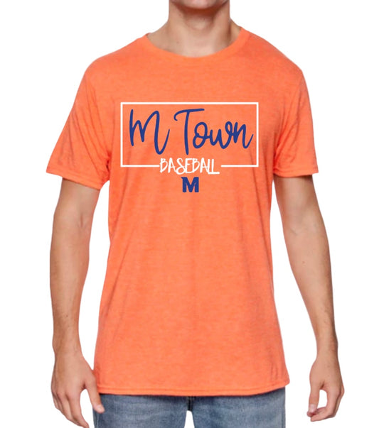 MTOWN BASEBALL SQUARE Cotton Blend Tee