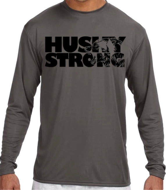 HUSKY STRONG Long Sleeve Performance Tee