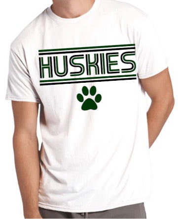 Retro HUSKIES Cotton Blend Tee