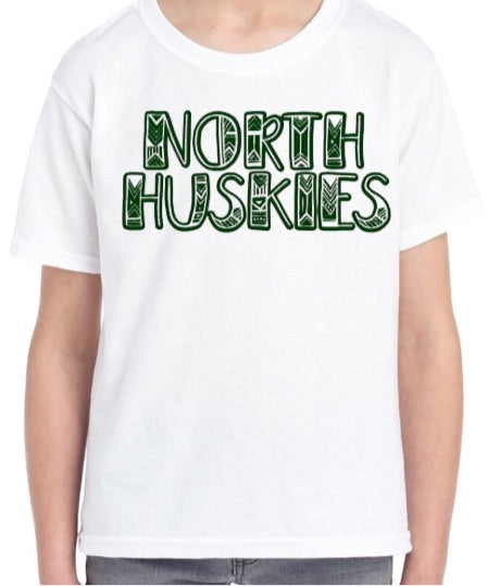 HUSKIES Azteca Cotton Blend Tee-Youth