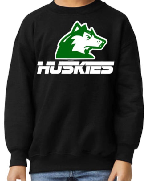 HUSKIES Sports Night Crewneck Sweatshirt-Youth