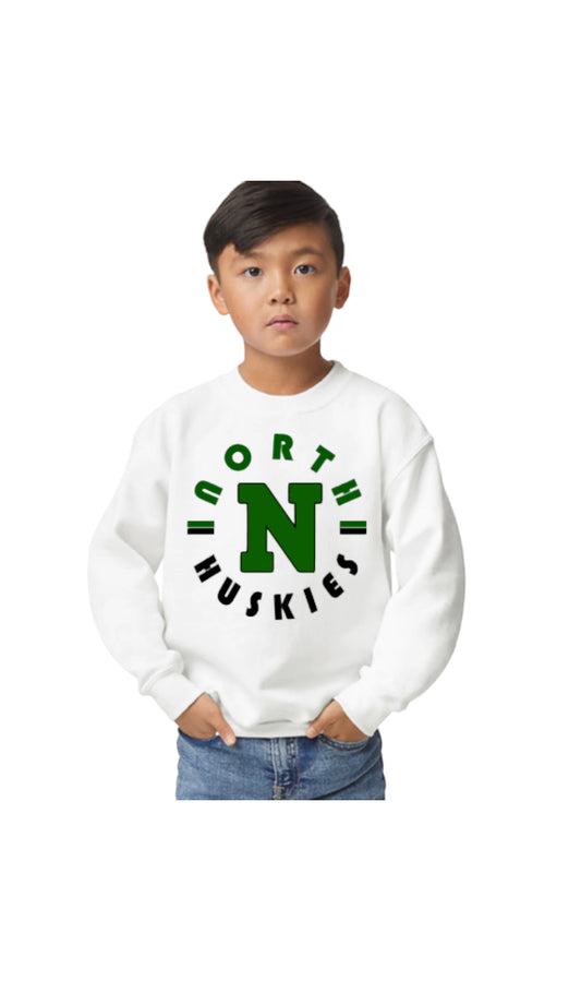 North Huskies Crewneck Sweatshirt-Youth