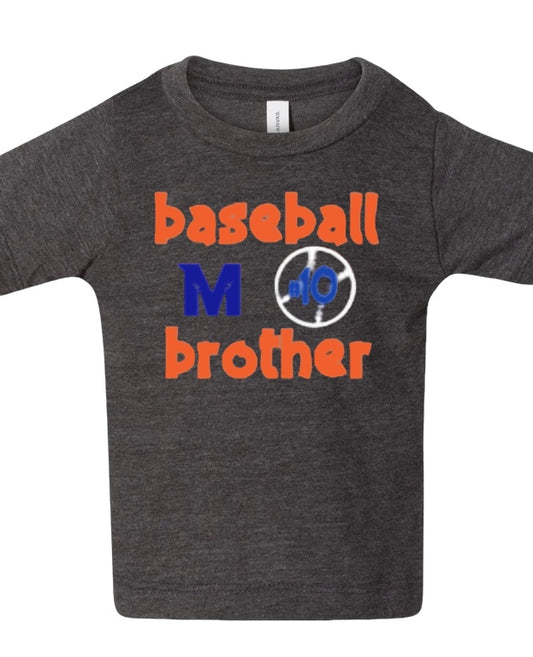 BASEBALL BROTHER Cotton Blend Tee-Infant