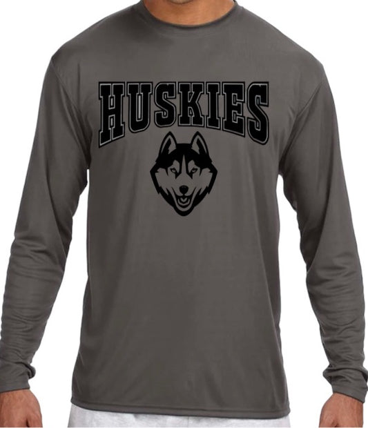 HUSKIES Logo Long Sleeve Performance Tee