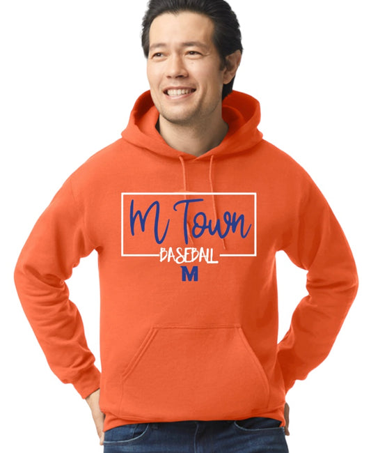 MTOWN BASEBALL Square Hooded Sweatshirt