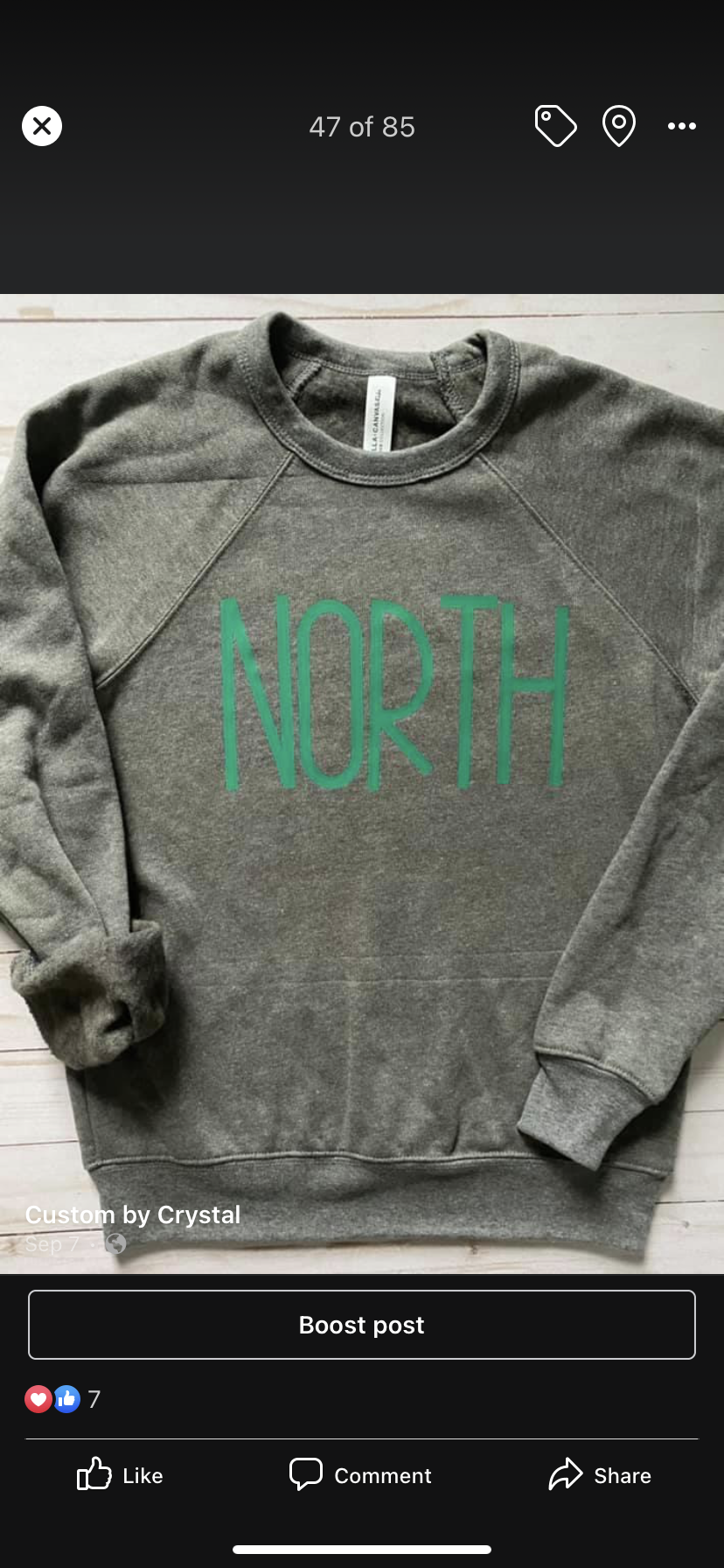 NORTH Ultra Soft Bella Canvas Crewneck Sweatshirt