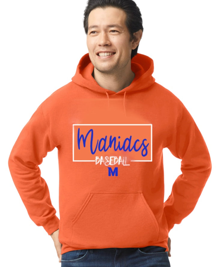 MANIACS BASEBALL Square Hooded Sweatshirt