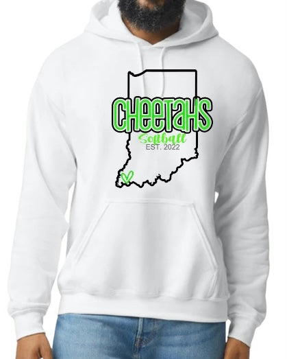 Cheetahs IN 💚 Hooded Sweatshirt