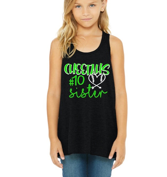 Cheetahs Sister Flowy Racerback Tank