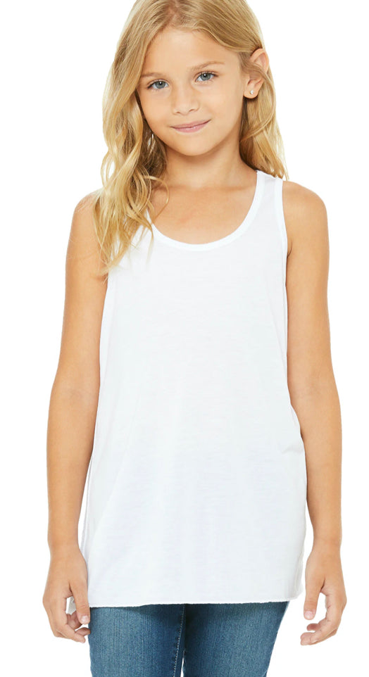 Baseball Sister Glitter Youth Tank