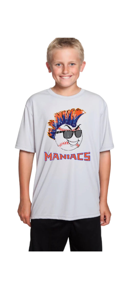 MANIACS HEAD Performance Tee-YOUTH