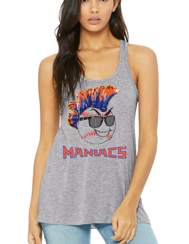 MANIACS HEAD Flowy Racerback Tank