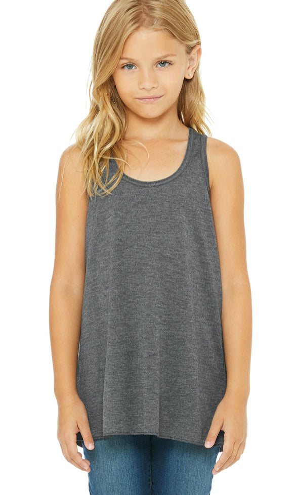 Baseball Sister Glitter Youth Tank