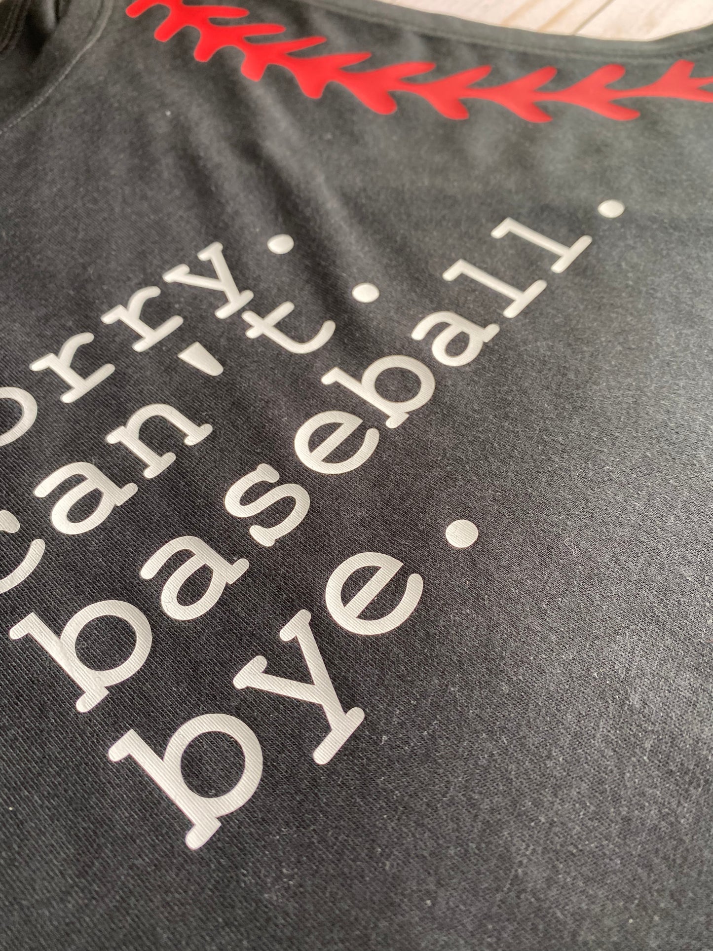 “Sorry” Baseball tank