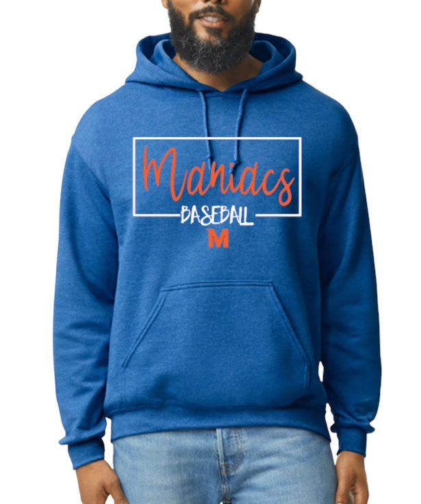 MANIACS BASEBALL Square Hooded Sweatshirt